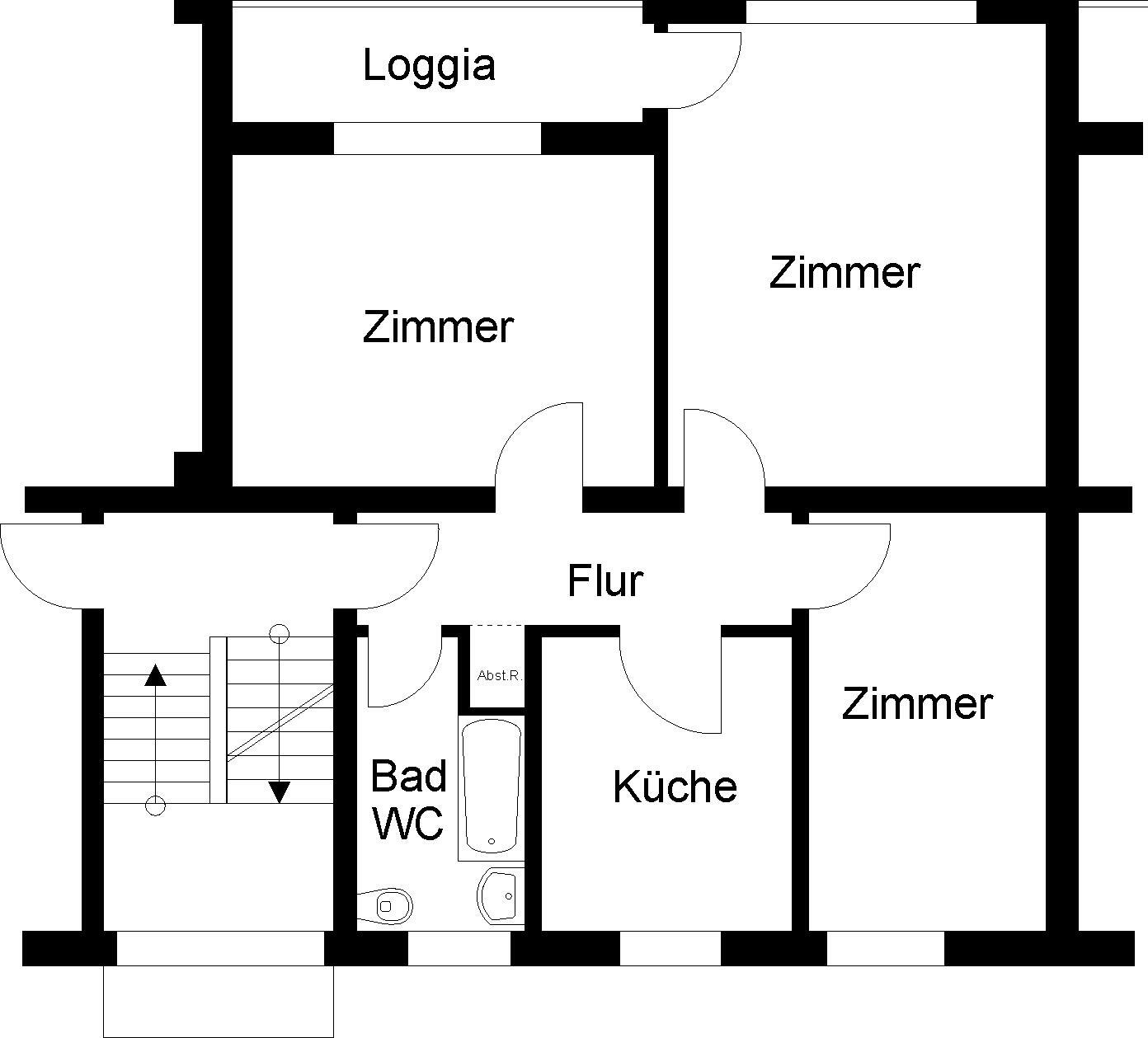 Wohnung zur Miete 428 € 3 Zimmer 68 m²<br/>Wohnfläche EG<br/>Geschoss 01.03.2025<br/>Verfügbarkeit Posener Str. 2D Kernstadt Seesen 38723