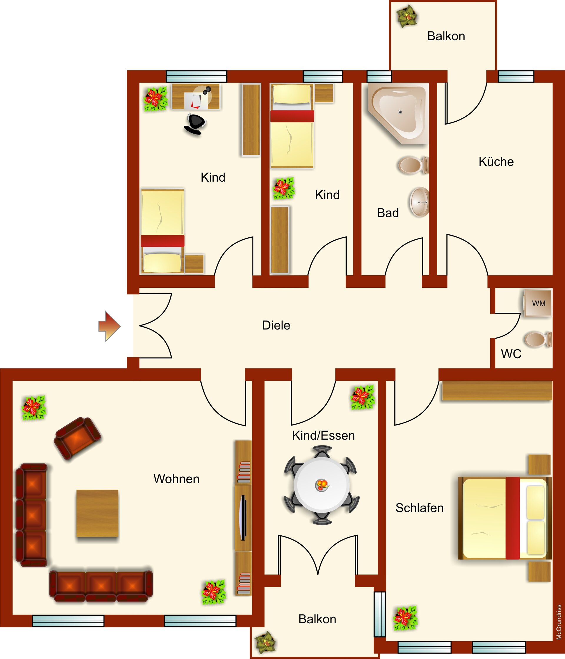 Wohnung zur Miete 1.413 € 5 Zimmer 113 m²<br/>Wohnfläche Radebeul 01445