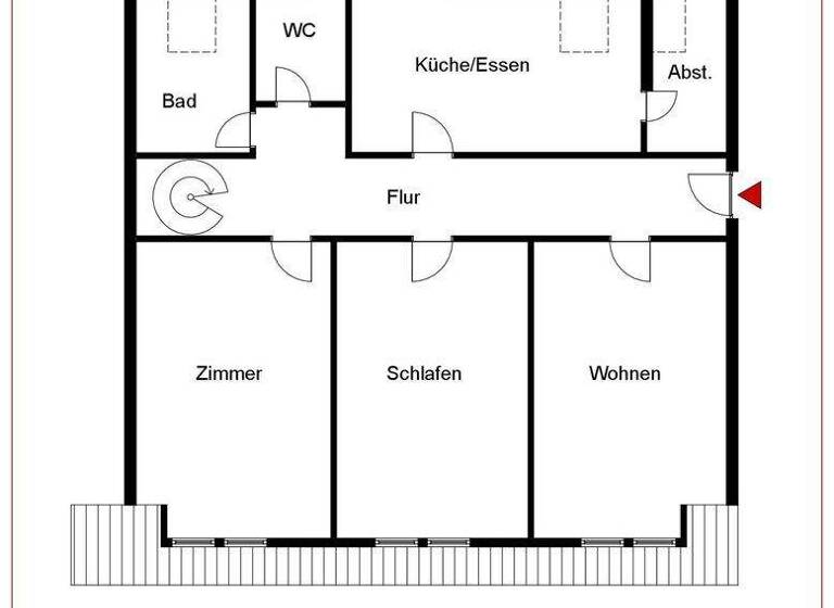Wohnung zum Kauf 165.000 € 4,5 Zimmer 115 m² 3. Geschoss Sulz Sulz am Neckar 72172
