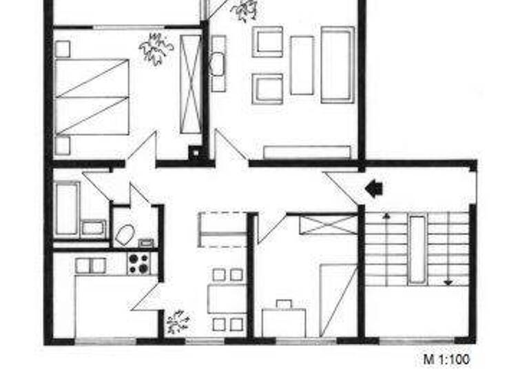 Wohnung zur Miete 527 € 2,5 Zimmer 71,7 m² 2. Geschoss frei ab 01.04.2026 Albertstraße 4 Fritzlar 34560