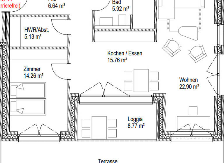 Wohnung zum Kauf provisionsfrei 338.250 € 2 Zimmer 75 m²<br/>Wohnfläche Raiffeisenstraße 2e, Nummer 14 Süderneuland I Norden 26506