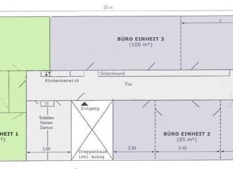 Bürofläche zur Miete provisionsfrei 1.320 € 5 Zimmer 110 m²<br/>Bürofläche Bessemerstr. 24/26 Schöneberg Berlin 12103