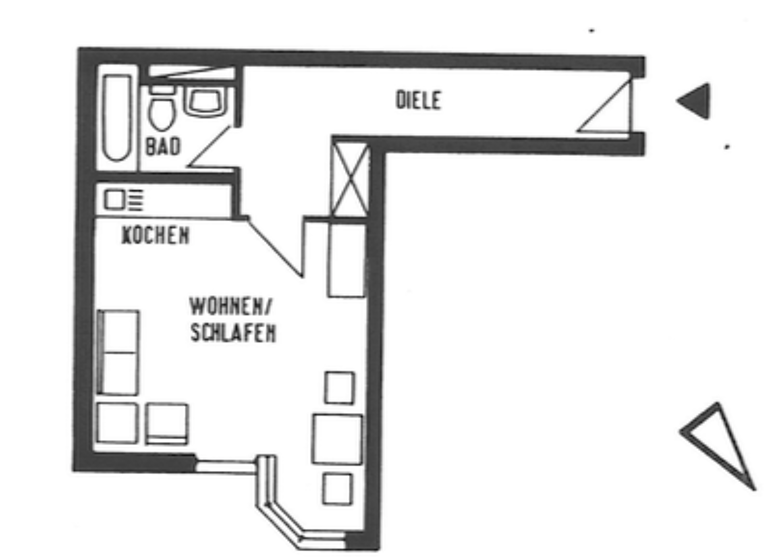 Studio zur Miete 435 € 1 Zimmer 32,3 m² EG Karlrobert-Kreiten-Str 3 Poppelsdorf Bonn 53115