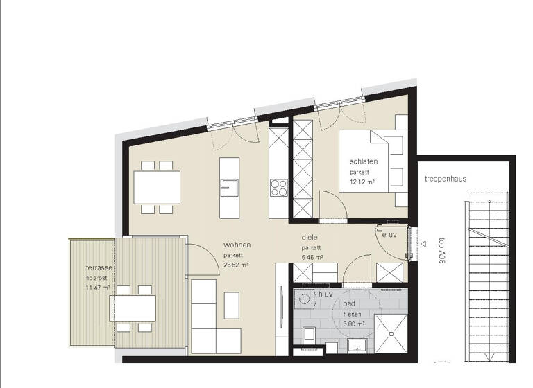 Wohnung zum Kauf 390.000 € 2 Zimmer 51,9 m² 1. Geschoss Lustenau 6890