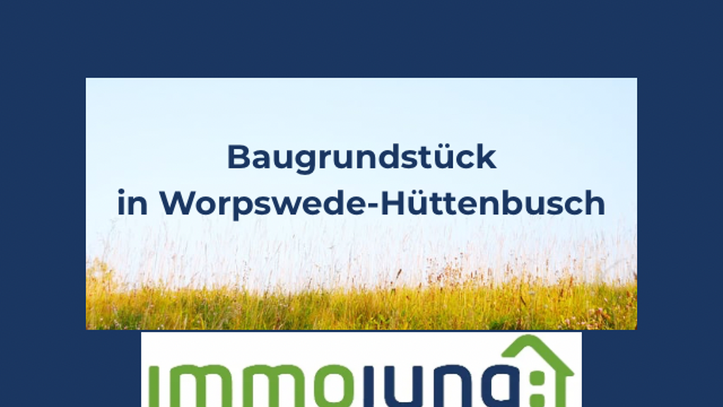 Grundstück zum Kauf 70.000 € 1.000 m² Grundstück Hüttenbusch Worpswede 27726
