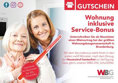 Wohnung zur Miete 303 € 2 Zimmer 42,1 m² EG frei ab 01.09.2025 Emsterstraße 5/0011 Nord Brandenburg 14770