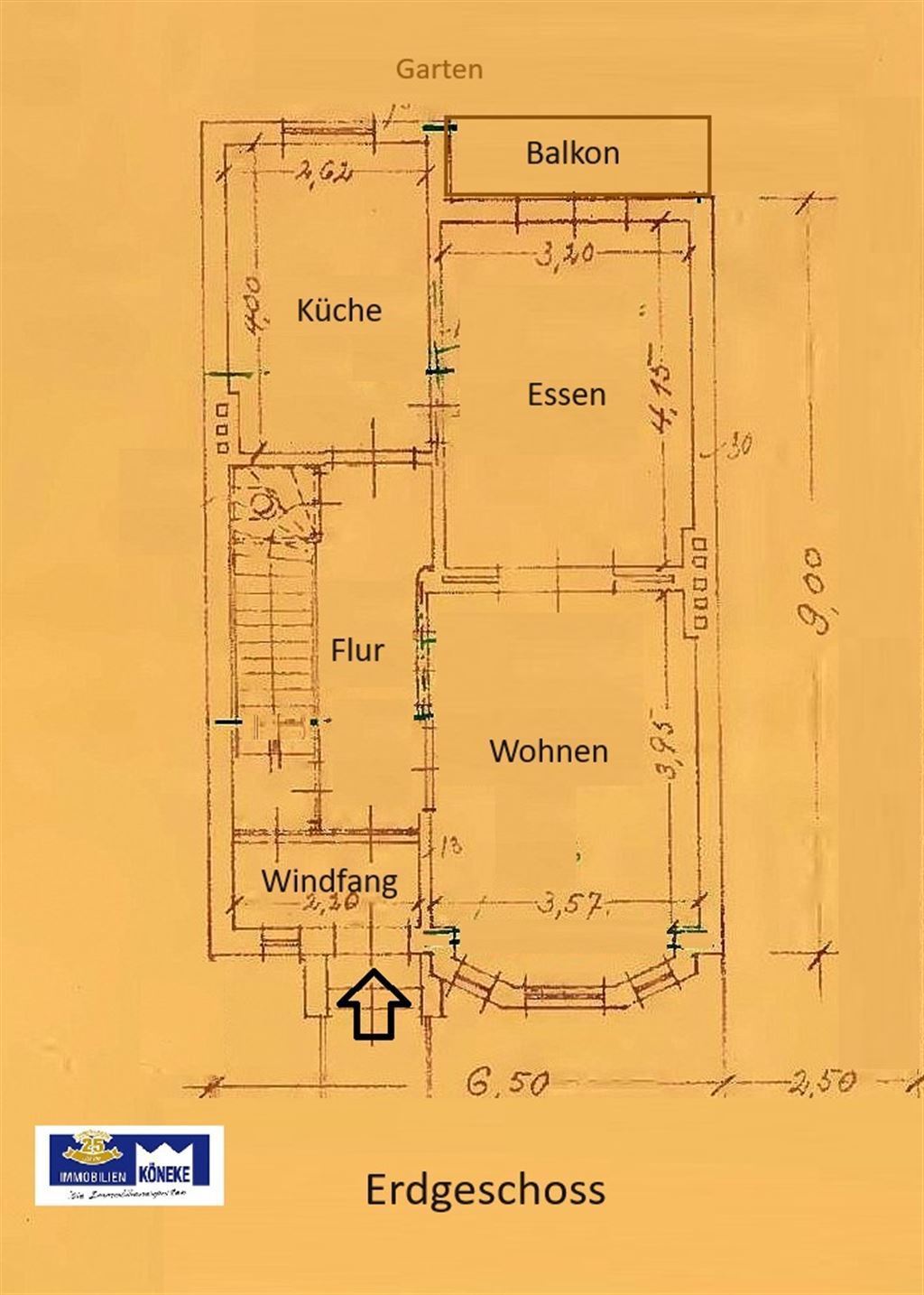 Doppelhaushälfte zum Kauf 274.000 € 5 Zimmer 110 m²<br/>Wohnfläche 360 m²<br/>Grundstück Rablinghausen Bremen 28197