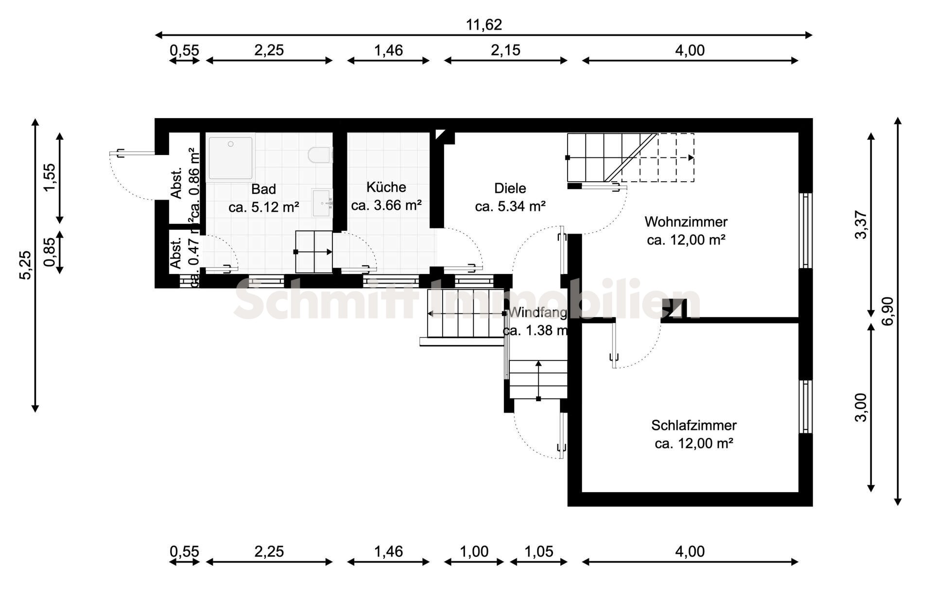 Doppelhaushälfte zum Kauf 299.000 € 3,5 Zimmer 68 m²<br/>Wohnfläche 731 m²<br/>Grundstück Schwanheim Frankfurt am Main 60529