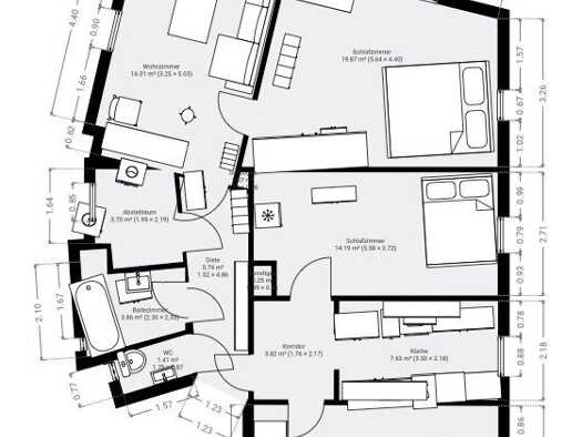 WG-Zimmer zur Miete 95 m² Geschoss 3/3 frei ab 15.10.2026 Zerzabelshofer Hauptstraße Zerzabelshof Nürnberg 90480