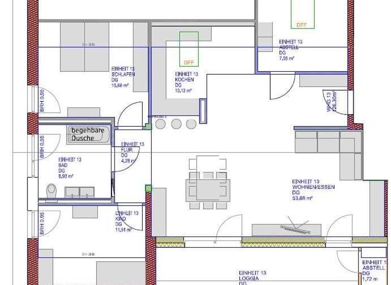 Wohnung zur Miete 1.090 € 3 Zimmer 126 m² 2. Geschoss frei ab sofort Neuhaus 94152