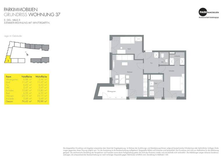 Wohnung zum Kauf 695.000 € 3 Zimmer 70 m² 3. Geschoss Obergiesing München 81539