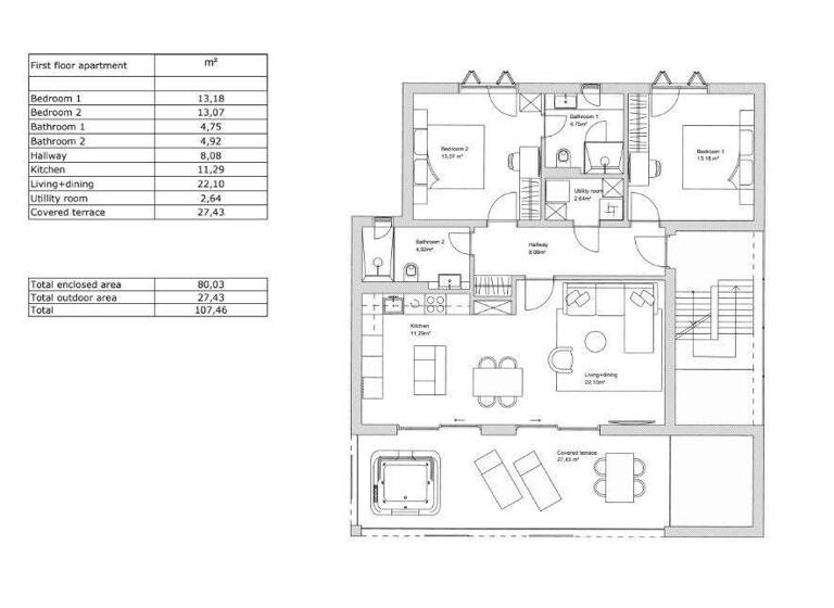 Wohnung zum Kauf 390.000 € 3 Zimmer 94 m² 1. Geschoss Primosten Primosten