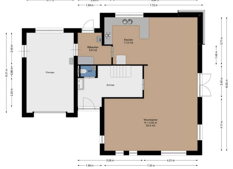 Villa zum Kauf 750.000 € 7 Zimmer 181 m² 780 m² Grundstück de watersnip 18 harlingen 8862 LN