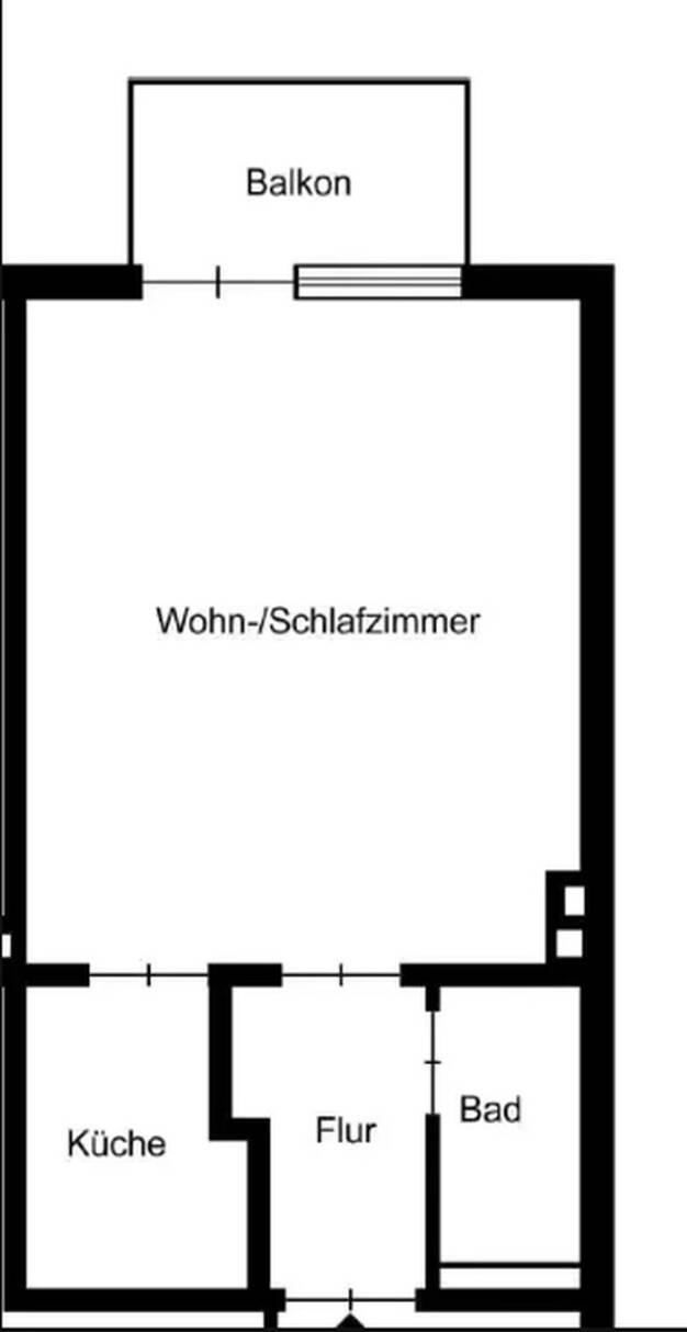 Wohnung zur Miete 558 € 1 Zimmer 31 m² 2. Geschoss Stadtmitte Neu-Ulm 89231