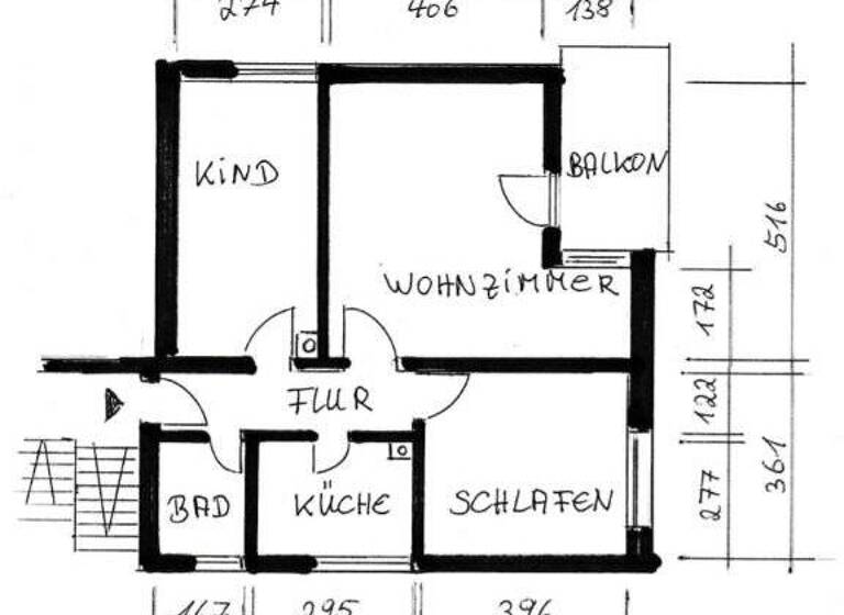 Wohnung zur Miete 1.150 € 3 Zimmer 71 m² 2. Geschoss frei ab sofort Stammheim Stuttgart 70439