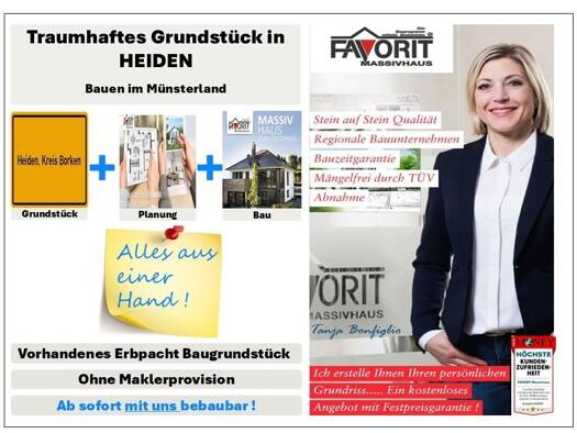 Grundstück zum Kauf provisionsfrei 300 € 500 m² Grundstück Heiden 46359