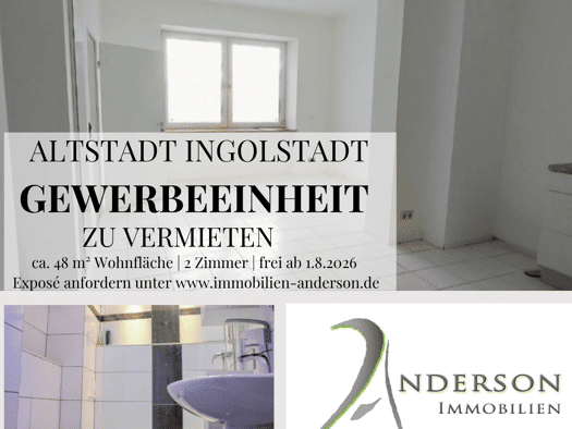 Büro zur Miete 1.000 € 2 Zimmer 50 m² Bürofläche Ingolstadt Ingolstadt 85049