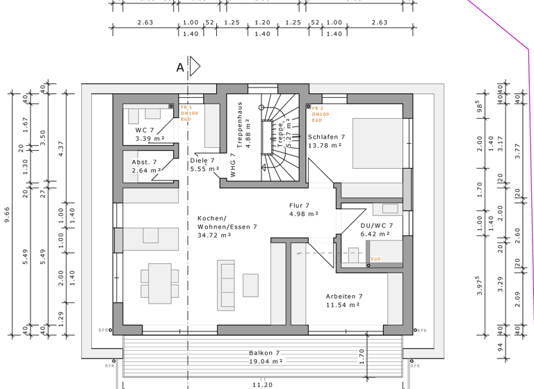 Penthouse zum Kauf - Erstbezug 469.000 € 3 Zimmer 93 m² frei ab 01.03.2027 Roth Gelnhausen 63571