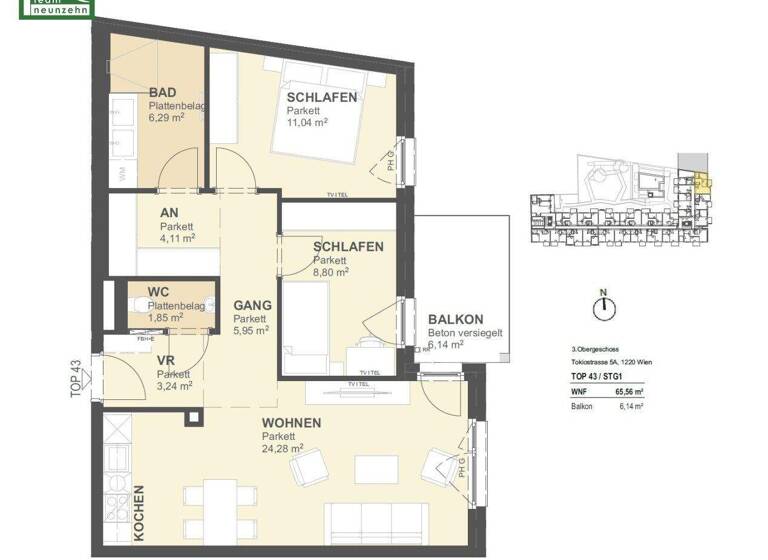 Sonstiges zum Kauf als Kapitalanlage geeignet 2.522.000 € 502,9 m² Arakawastrasse Wien,Donaustadt 1220