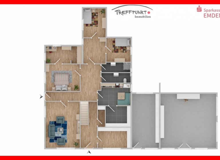 WG-Zimmer zum Kauf 208.000 € 5 Zimmer 118 m² Stadtzentrum Emden 26725
