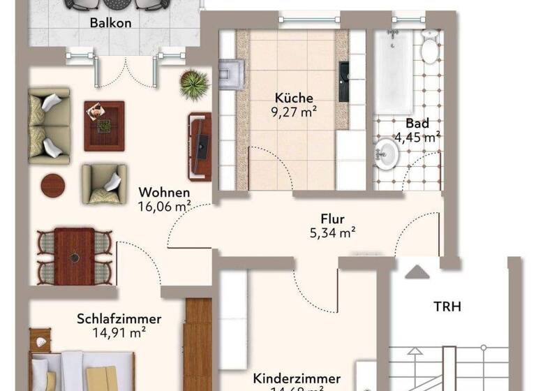 Wohnung zur Miete 560 € 3 Zimmer 70 m² frei ab sofort Lauestraße 2 Neue Neustadt Magdeburg 39124