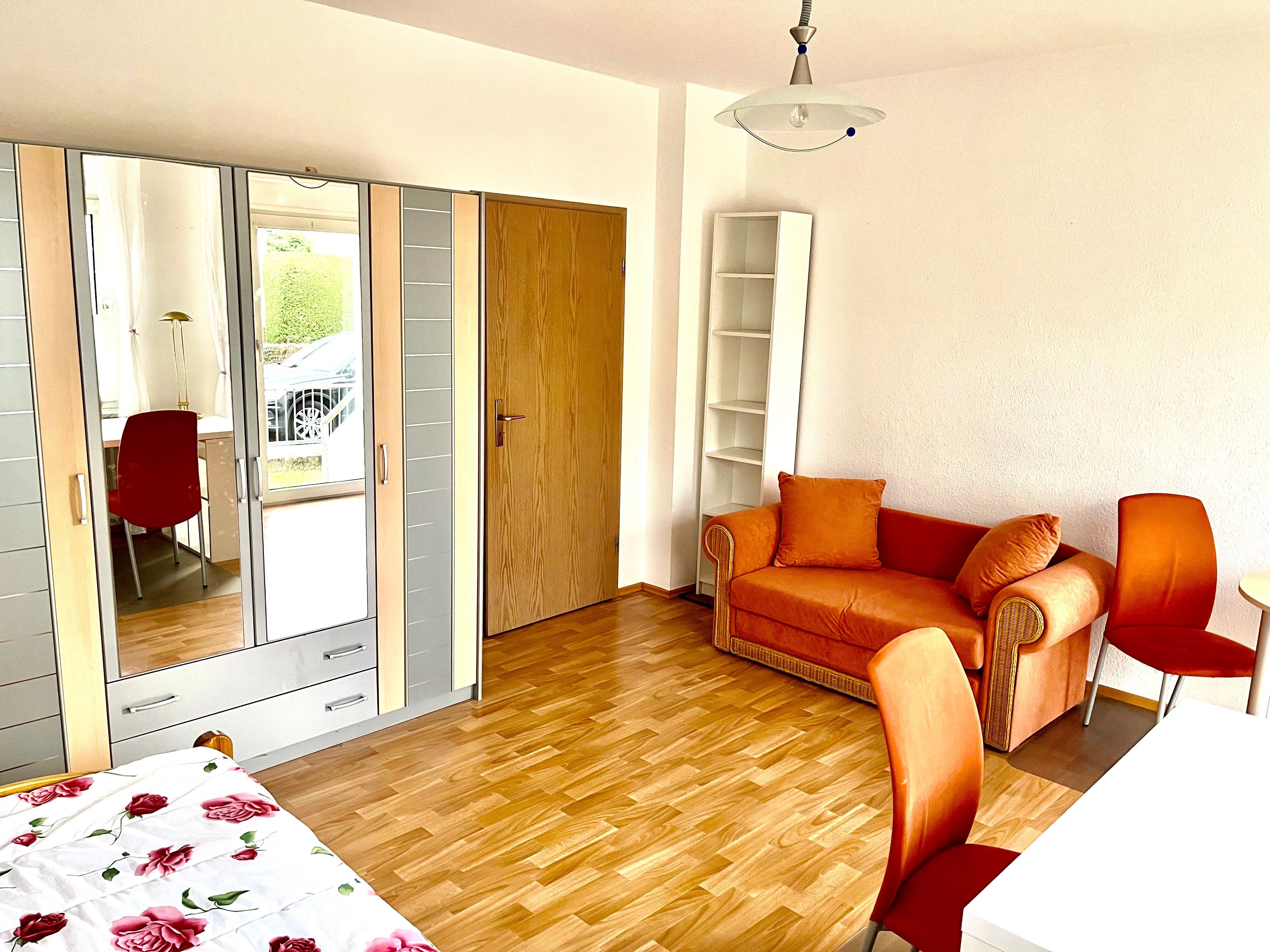 Apartment zur Miete 390 € 1 Zimmer 22 m²<br/>Wohnfläche EG<br/>Geschoss ab sofort<br/>Verfügbarkeit Karl-Muck-Straße 18 Wendelhöfen / Gartenstadt Bayreuth 95445