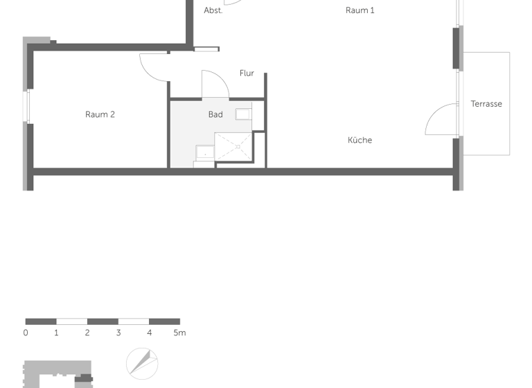 Wohnung zur Miete 1.162 € 2 Zimmer 73,2 m² EG frei ab sofort Rotfederstraße 66 Tegel Berlin 13599