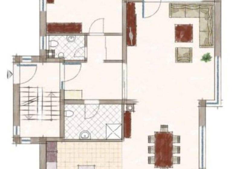 Wohnung zur Miete 1.100 € 2,5 Zimmer 112 m² EG Östringen 76684