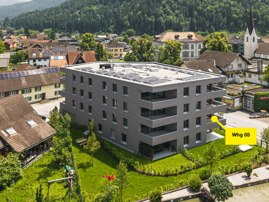 Terrassenwohnung zum Kauf - Erstbezug 667.000 € 4 Zimmer 92,8 m² 1. Geschoss Sebastianstraße 1 Feldkirch 6800