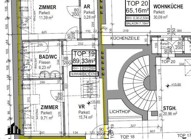 Wohnung zum Kauf 644.150 € 4 Zimmer 96,2 m² 5. Geschoss Wien 1020