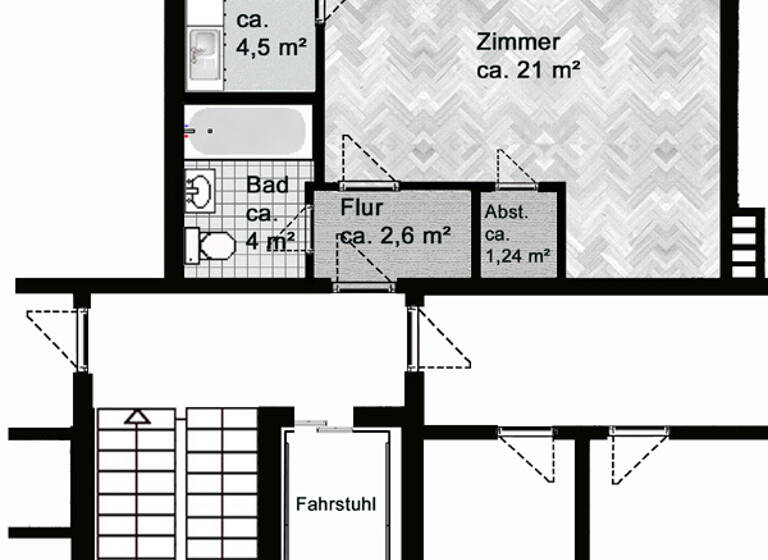 Studio zum Kauf 139.000 € 1 Zimmer 35 m² 4. Geschoss frei ab 01.06.2026 Garstedt Norderstedt 22848