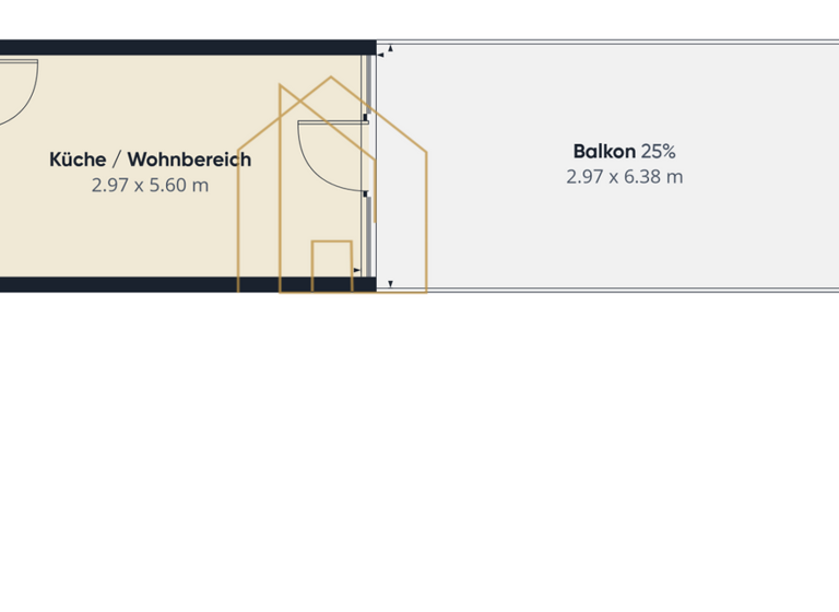 Studio zum Kauf 85.000 € 1 Zimmer 25,8 m² frei ab sofort Haidenhof-Süd Passau 94036