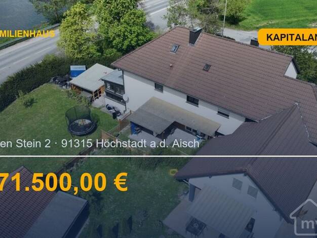 Mehrfamilienhaus zum Kauf 1.071.500 € 13 Zimmer 345 m² 1.751 m² Grundstück frei ab sofort Etzelskirchen Höchstadt a.d.Aisch 91315