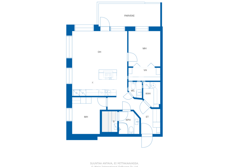 Studio zum Kauf 280.000 € 3 Zimmer 80,5 m² 3. Geschoss Tullipuistonkatu 2 Tornio 95400