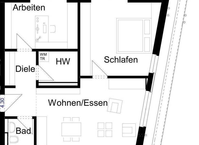 Wohnung zur Miete 1.265 € 3 Zimmer 93,5 m² 3. Geschoss frei ab 01.05.2026 Dieckmannstraße 209 Gievenbeck Münster 48161
