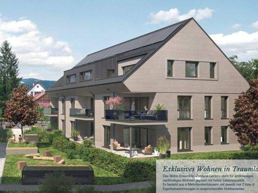 Wohnung zum Kauf - Erstbezug provisionsfrei 588.300 € 3 Zimmer 75,4 m² EG frei ab sofort Bundesstraße 27 Zarten Kirchzarten 79199