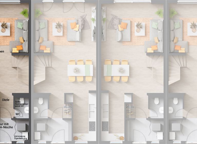 Mehrfamilienhaus zum Kauf - Erstbezug provisionsfrei 277.440 € 4 Zimmer 103 m² 300 m² Grundstück Esebeck Göttingen 37079