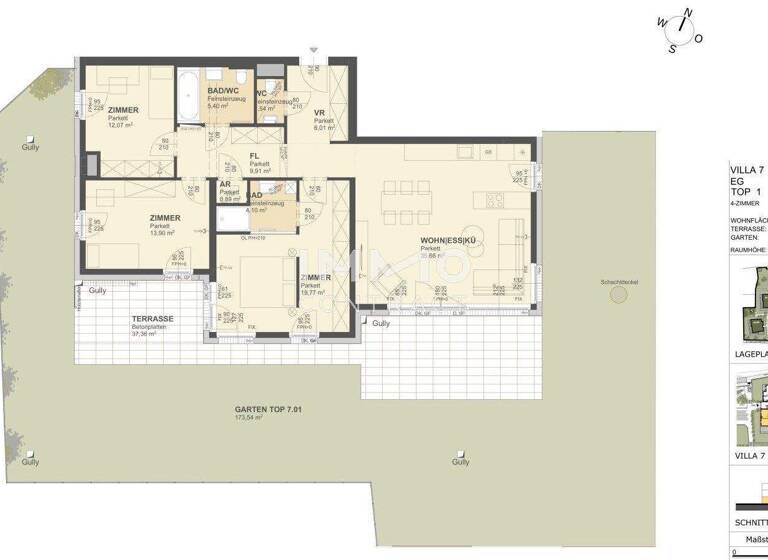 Wohnung zum Kauf - Erstbezug 720.000 € 4 Zimmer 109,2 m² EG Krems an der Donau 3500
