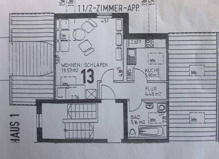 Wohnung zur Miete 370 € 1,5 Zimmer 34 m² Kulmbach 95326