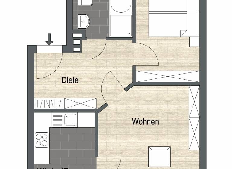 Wohnung zur Miete 849 € 2 Zimmer 65 m²<br/>Wohnfläche 3.<br/>Geschoss Angerstraße 6 Altlindenau Leipzig 04177