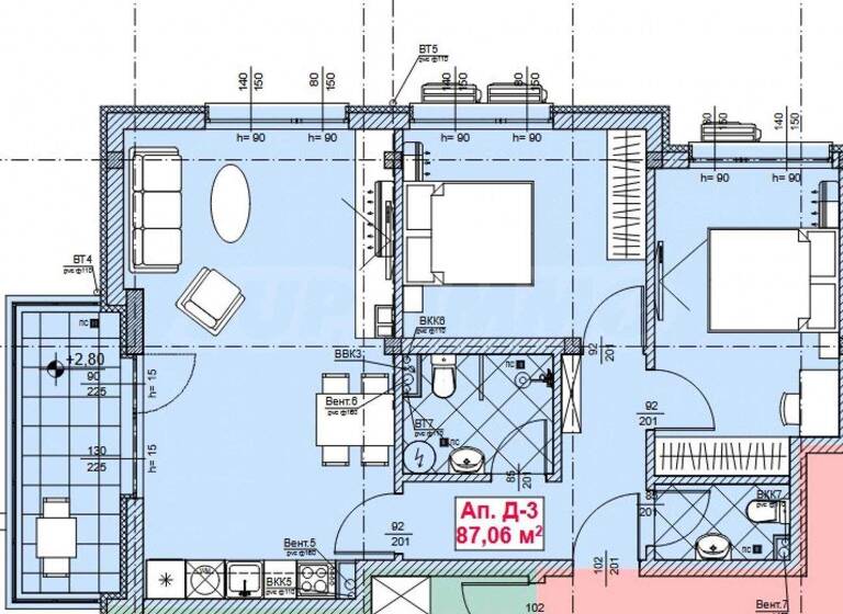 Studio zum Kauf 102.000 € 3 Zimmer 113,9 m² Sozopol