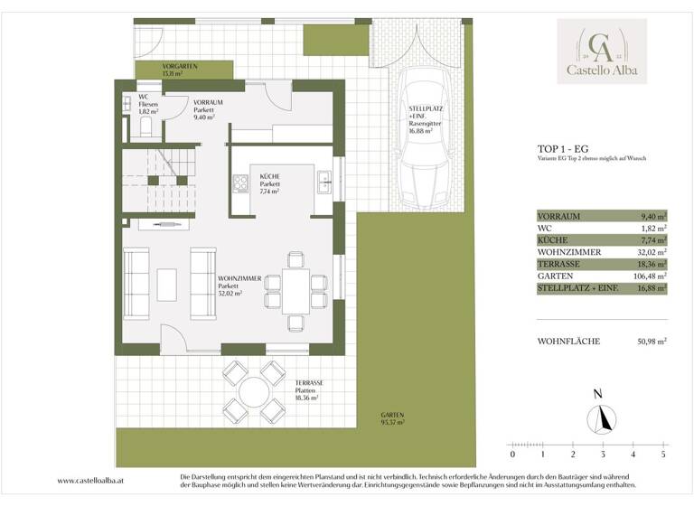 Doppelhaushälfte zur Miete - Erstbezug 3.044 € 152 m² Wien 1230
