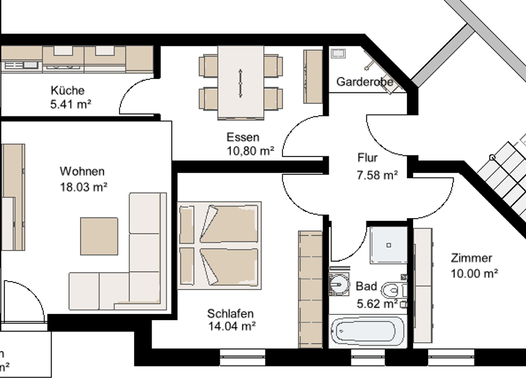 Wohnung zum Kauf 139.000 € 3 Zimmer 75 m² 3. Geschoss Ebendorf Barleben 39179