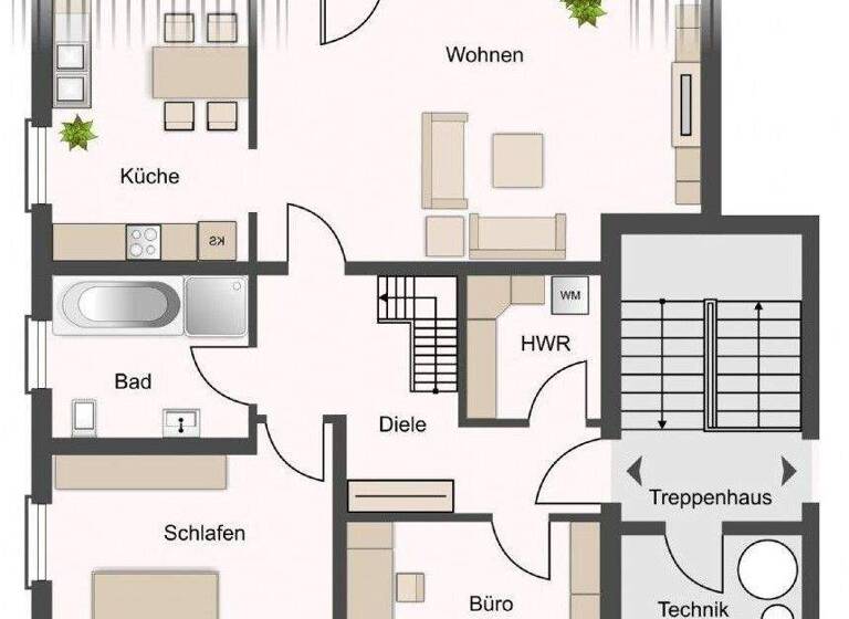 Maisonette zur Miete - Erstbezug 1.200 € 5 Zimmer 112 m² 3. Geschoss Naundorf Zschepplin 04838