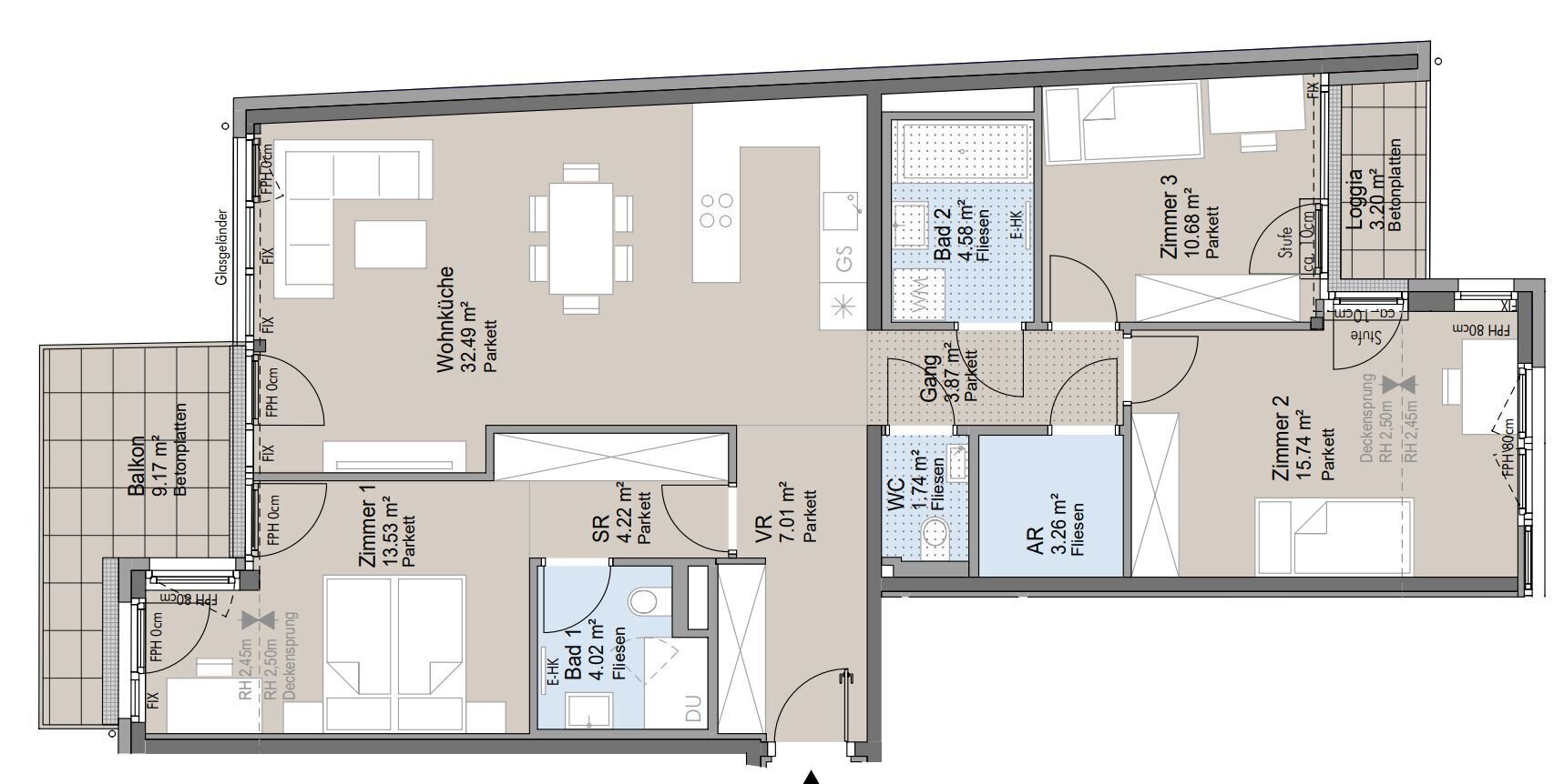 Wohnung zum Kauf provisionsfrei 799.300 € 3 Zimmer 101,1 m²<br/>Wohnfläche 01.01.2026<br/>Verfügbarkeit Wien,Hietzing 1130