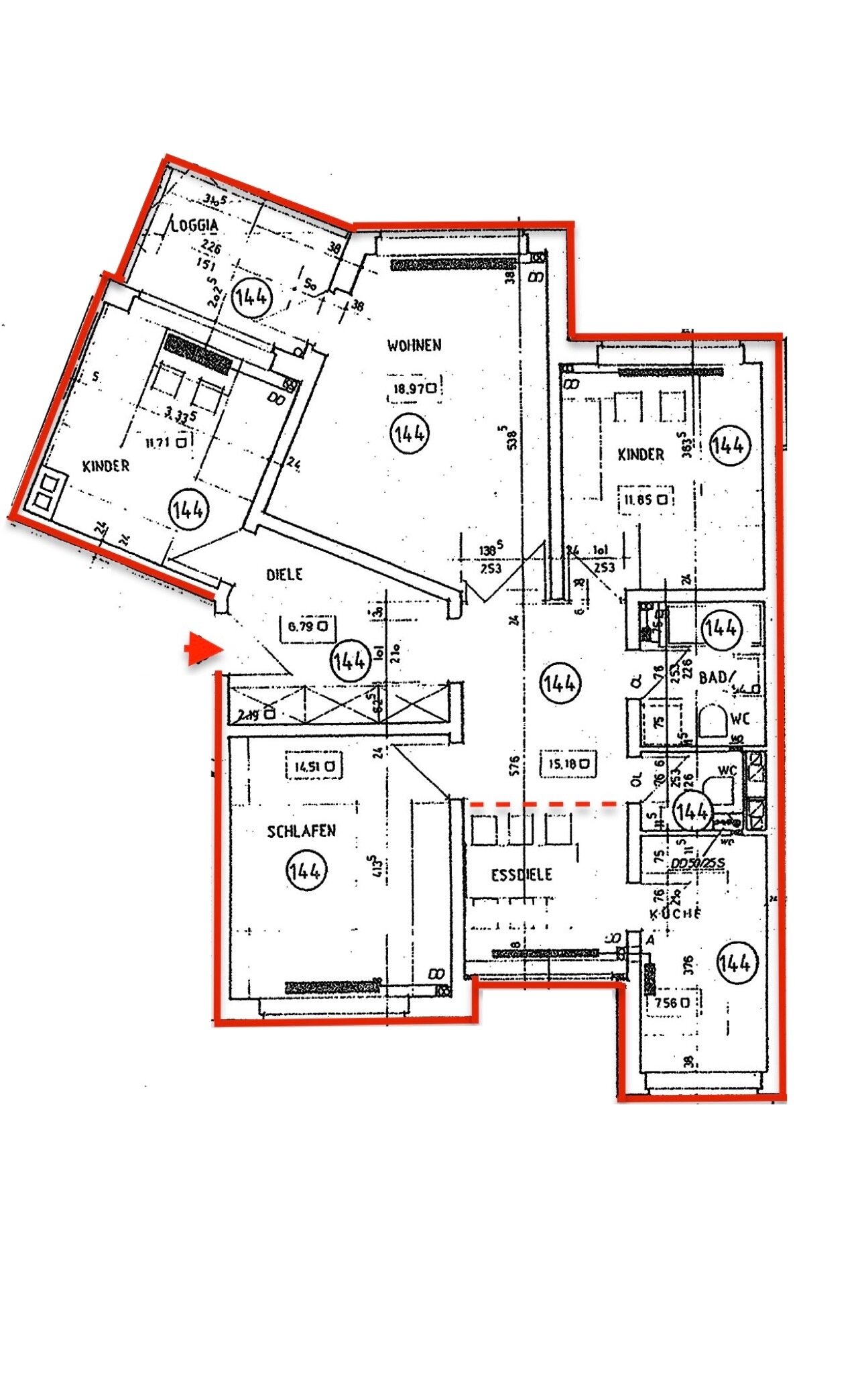 Wohnung zum Kauf 355.000 € 4,5 Zimmer 94 m²<br/>Wohnfläche 2.<br/>Geschoss Steilshoop Hamburg 22309