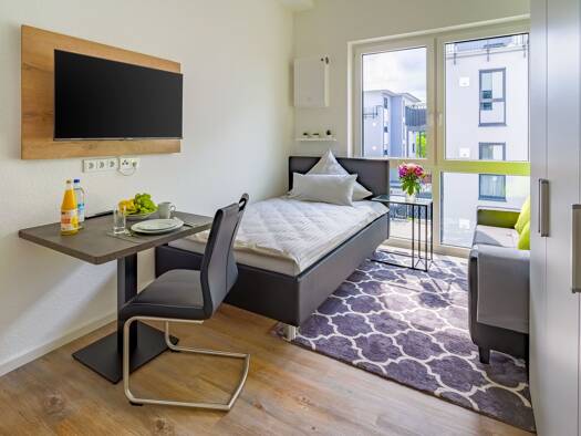 Studio zur Miete - Erstbezug Wohnen auf Zeit 965 € 1 Zimmer 20 m² Dieselstraße 8 Bad Nauheim 61231