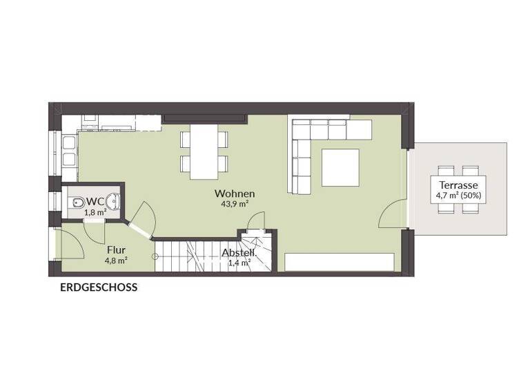 Maisonette zur Miete 1.300 € 4 Zimmer 106,5 m² frei ab 01.05.2026 Heinrich-Schütz-Straße 18 Debschwitz Gera 07548