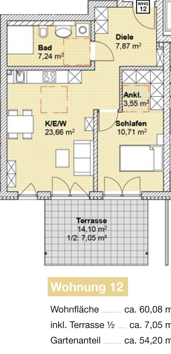 Wohnung zur Miete 870 € 2 Zimmer 60,1 m²<br/>Wohnfläche EG<br/>Geschoss Pfaffenhofen a d Ilm Pfaffenhofen an der Ilm 85276