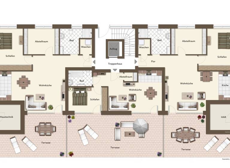 Wohnung zur Miete - Erstbezug 1.295 € 3 Zimmer 101,3 m² Loxstedt 27612